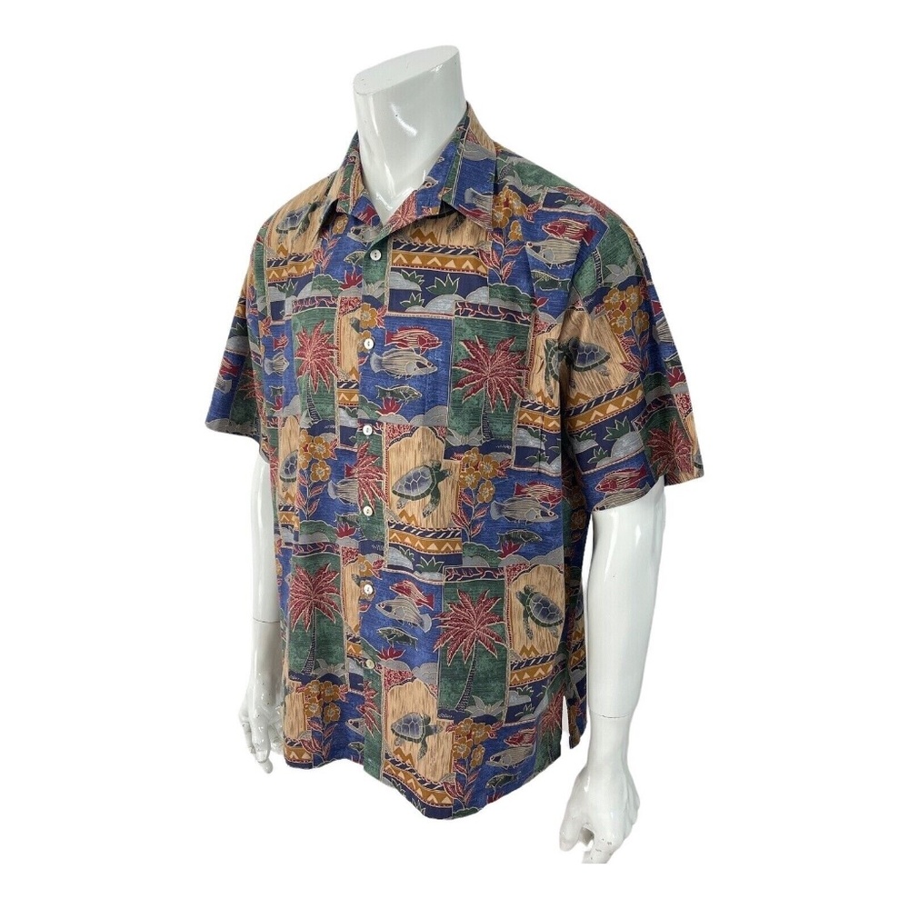 Tori Richard Tropical Camp Casual Dress Shirt Light Weight Cotton Lawn Mens XL